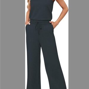 Elegant Blue Grey Color Women's Jumpsuit